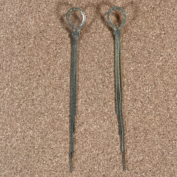 22. Gold Cluster Drop Earrings - Picture 9 of 9